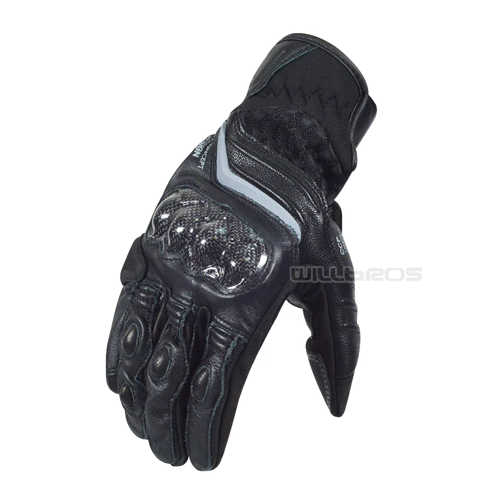 

Кожаные перчатки для мотоцикла, мотоцикла, мотокросса, скутера, улицы, езды на мотоцикле, черные мужские перчатки