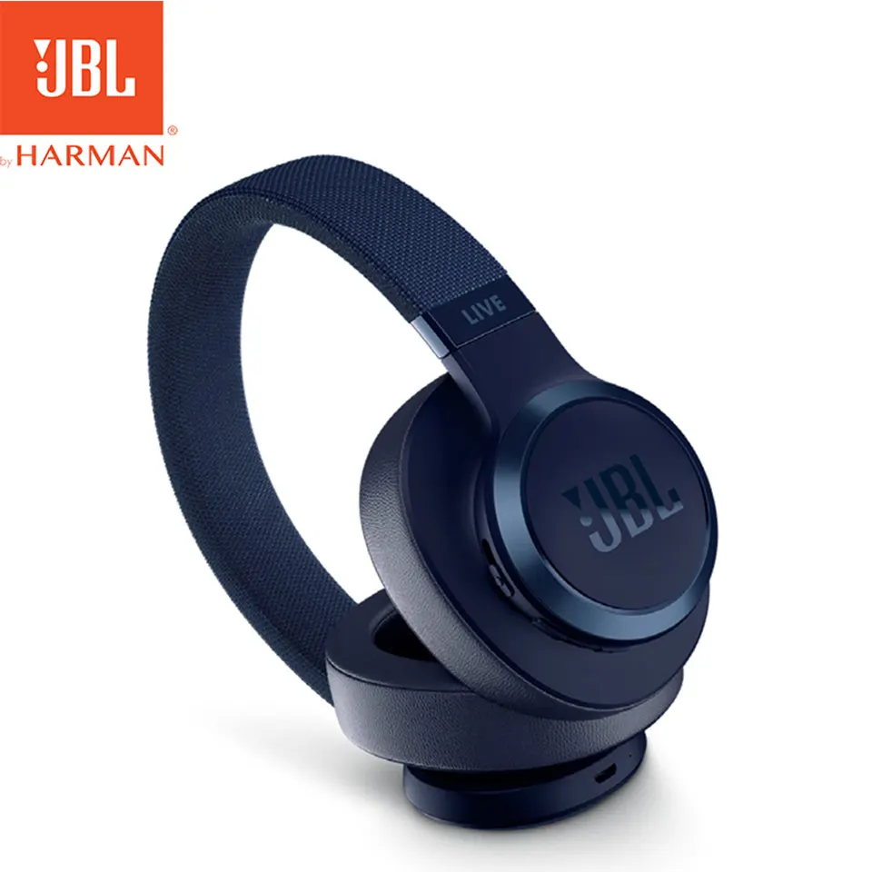 JBL Live 500BT беспроводные, с функцией Bluetooth наушники AI голосовой помощник Спортивная гарнитура 30 часов музыка Многоточечное соединение - Цвет: Синий