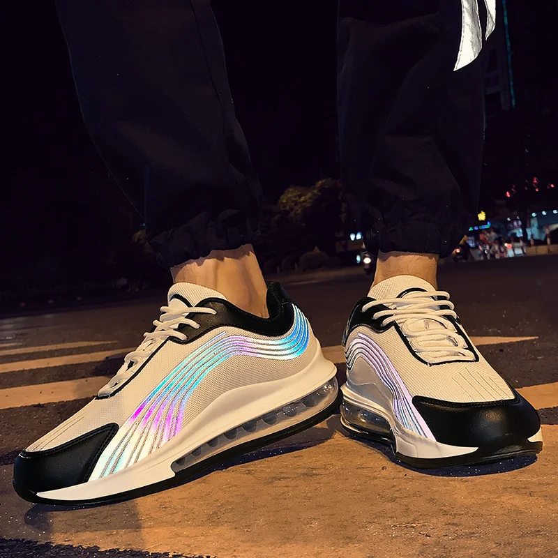 Мужская Спортивная обувь для бега Шокирующая поглощающая спортивная кроссовки