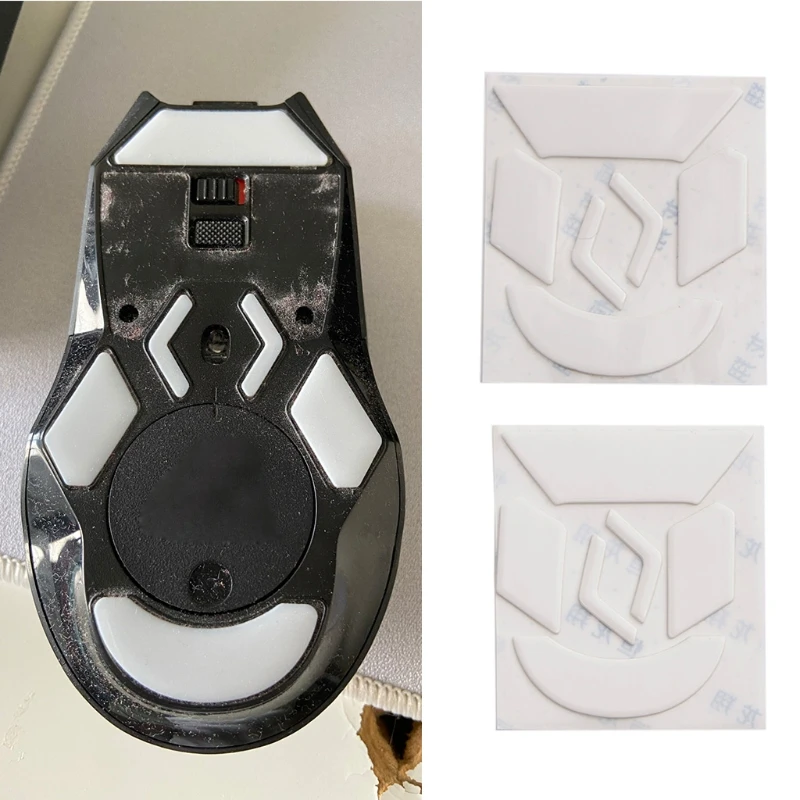 

Коврики для мыши, коньков, 2 упаковки, белая мышь с закругленными изогнутыми краями, совместима с logitech- G903 Hero Mouse