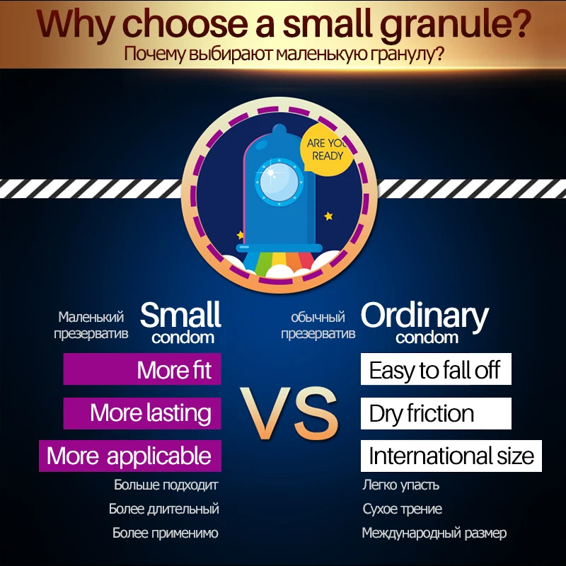 MIO 3D Delay Condoms for Man 49mm Tight Fit Big Dotted Large Particles Penis Sleeve Extra Lubricant Fancy Condom Safe Sex shop | Красота и