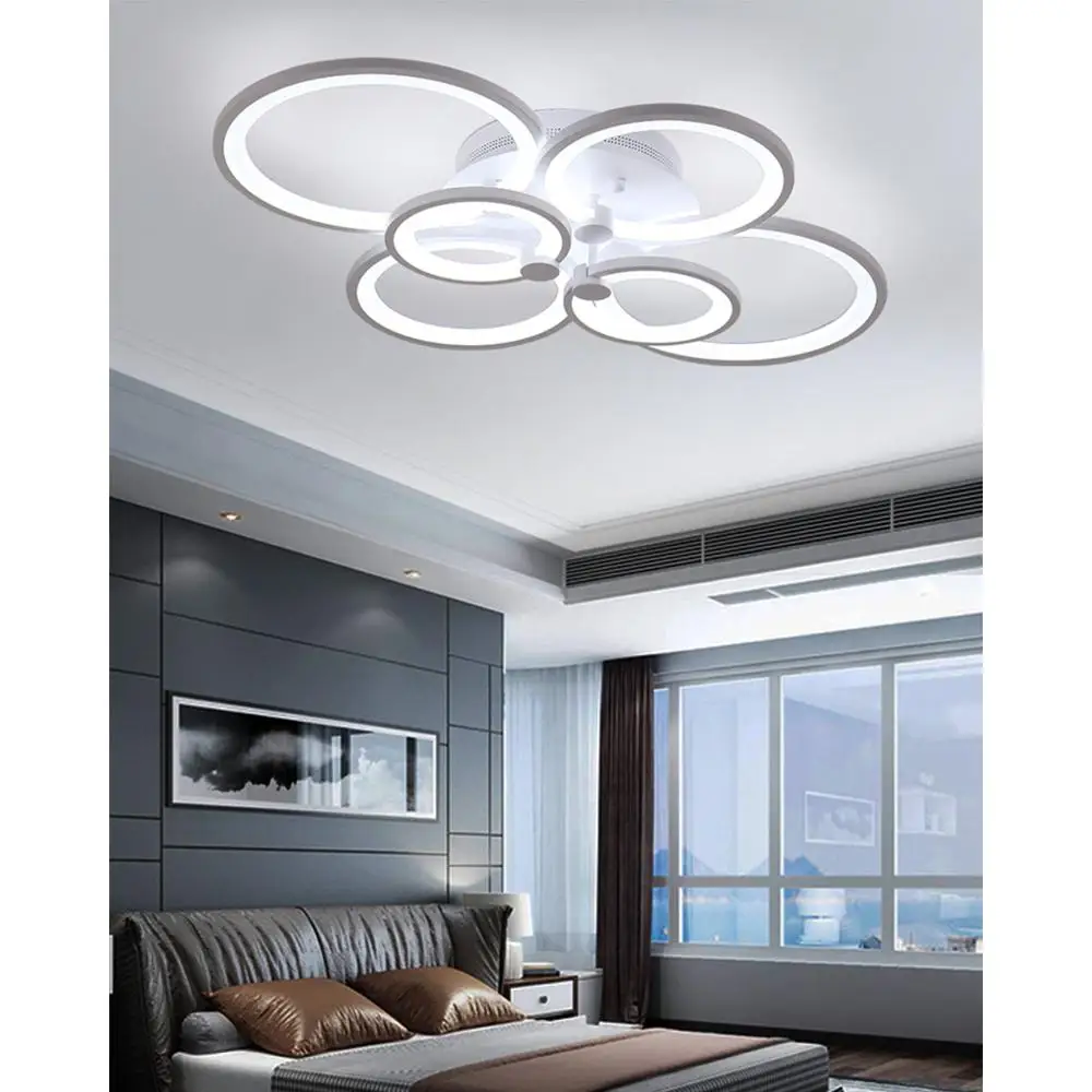 

Ganeed Modern LED Metal Acrylic Ceiling Light Flush Mount Fixture Interior Lamp for Kitchen Bedroom Living Dining Room Home Loft