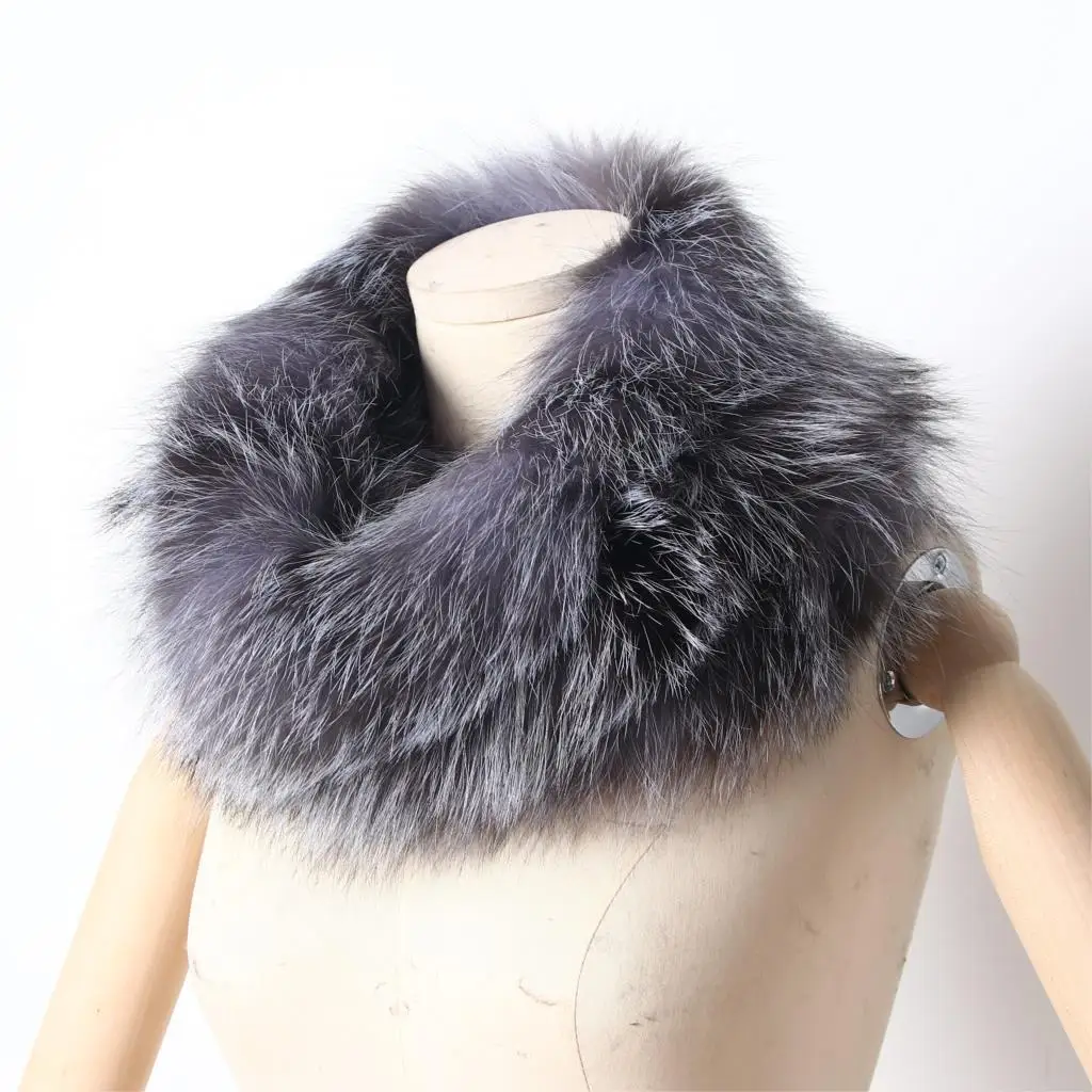 ZDFURS* популярный бренд, новинка, настоящий натуральный Лисий мех, шарфы для женщин, женский меховой шарф, кольцо, капюшон шарф-хомут, бесконечный шарф, шаль