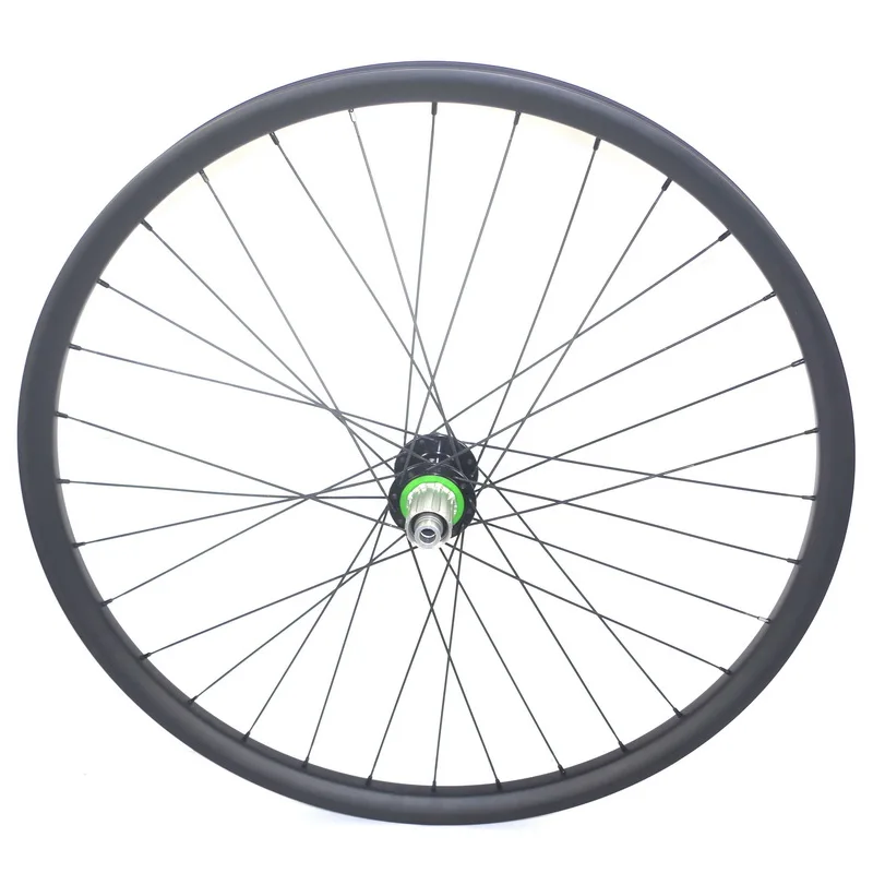 29ER AM MTB карбоновые колеса 27 мм 35 мм Ширина бескамерные MTB карбоновые колеса через ось концентратор UD Карбон 3 к Карбон