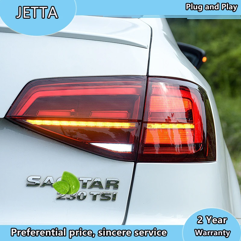 Тюнинга задних фонарей для VW Jetta MK7 сигнальных огней светодиодный DRL