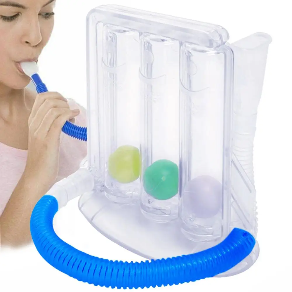 

Three-Ball Instrument Breath Training Student Vital Capacity Measuring Instrument Lung Function Exercise Rehabilitation Device