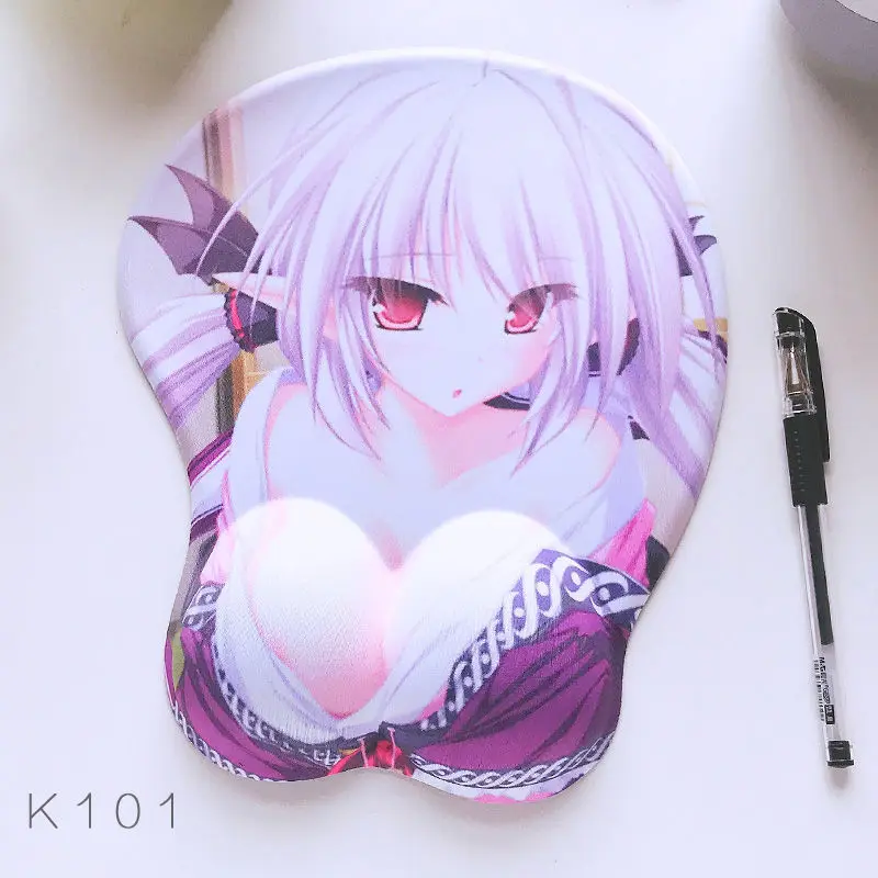 

Mouse pad three-dimensional 3d chest Japanese-style cute cartoon anime silicone protective oversized wrist pad