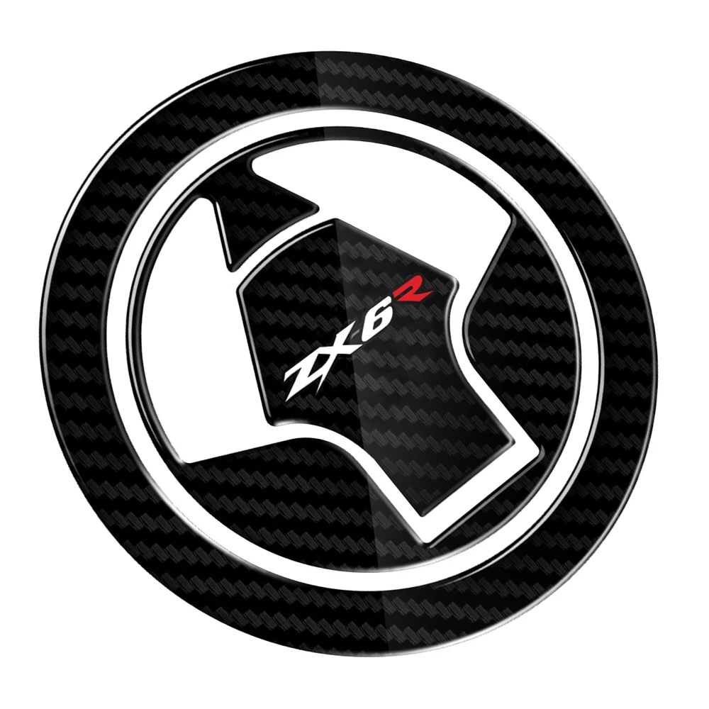 

For Kawasaki Ninja ZX-6R ZX600 ZX636 3D carbon appearance motorcycle fuel tank cover protective shell 2007-2017