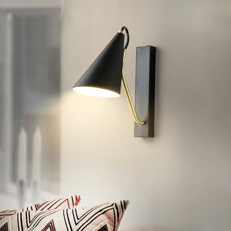 

Современный скандинавский минималистичный настенный светильник в стиле арт-деко, Креативный светодиодный настенный светильник Lron для гос...