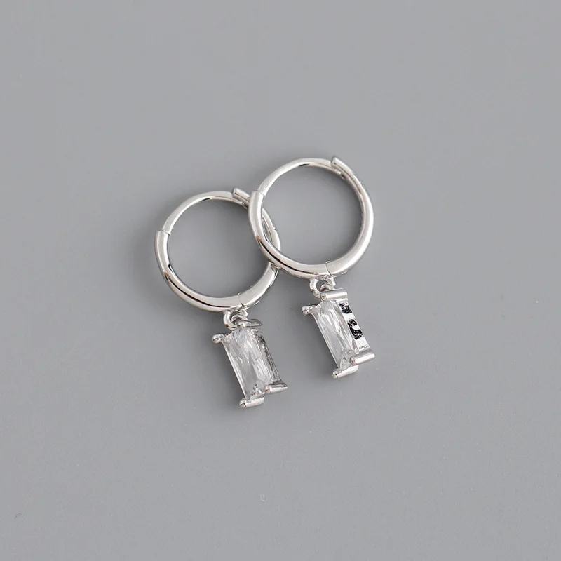 

925 Sterling Silver Tassel Crystal Bead Charm Stud Earrings For Women Engagement Party Elegant Jewelry Prevent Allergy eh262