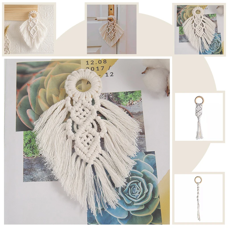 

Decorative Colored for Boho Home Decor Party Supplies Baby Door Handle Swing Rope Wall Hanging Macrame Decorative