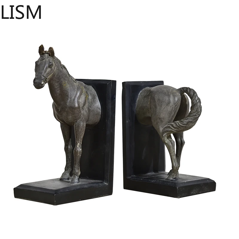 

Подвеска с лошадью из смолы, аксессуары для украшения дома, статуя животного для гостиной, кабинета, украшение для дома, миниатюры, подарки