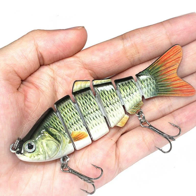 

Fish wobbler lifelike 6/7 segment swim hard crankbait bait Slow bait 10cm 17g 15g artificial bait face