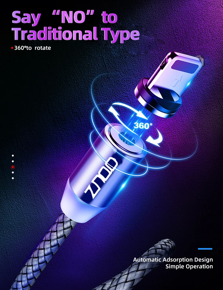 

MagneticCable Fast Charging Type Cable Magnet Charger Data Charge Micro Cable Mobile Phone Cable Cord