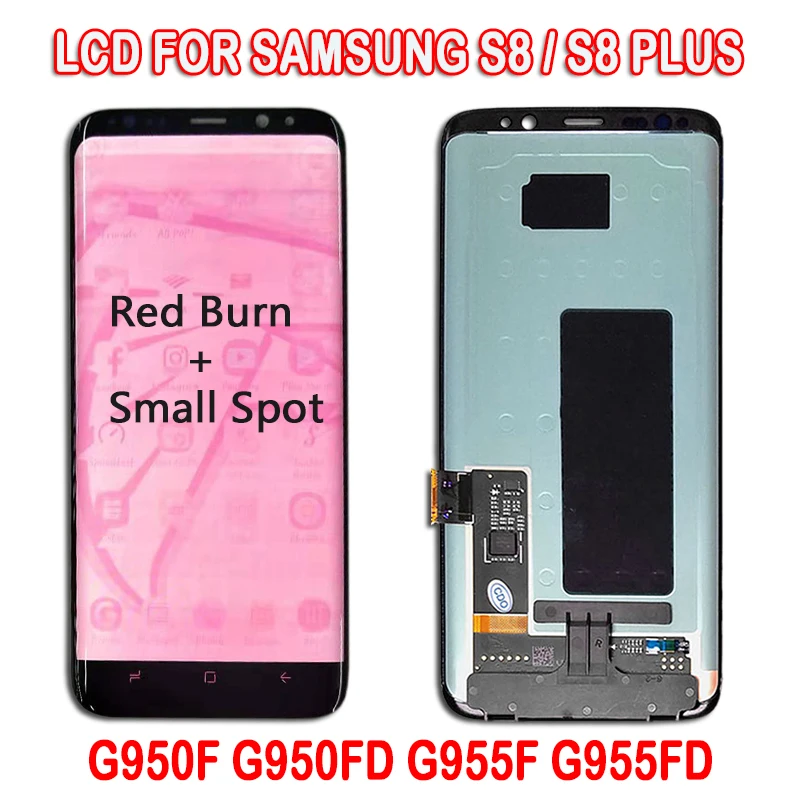 Оригинальный Amoled S8 ЖК дисплей с красной заменой для SAMSUNG Galaxy G950F G950FD Plus G955F