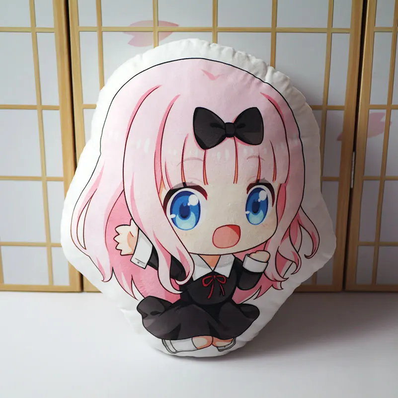 Kaguya-sama игрушка-подушка с надписью Love Is War Shinomiya Kaguya Fujiwara Chika короткая плюшевая