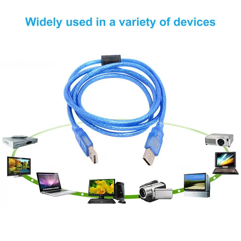 

Кабель для передачи данных с двумя головками высокоскоростной 150/300 см USB2.0 штекер-штекер удлинитель для передачи данных для компьютера