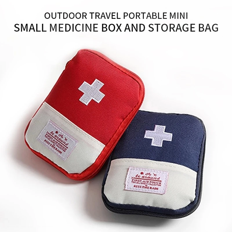 

Портативная аптечка первой помощи, набор для путешествий, полезная походная сумка для хранения лекарств, сумка для аварийного выживания, че...