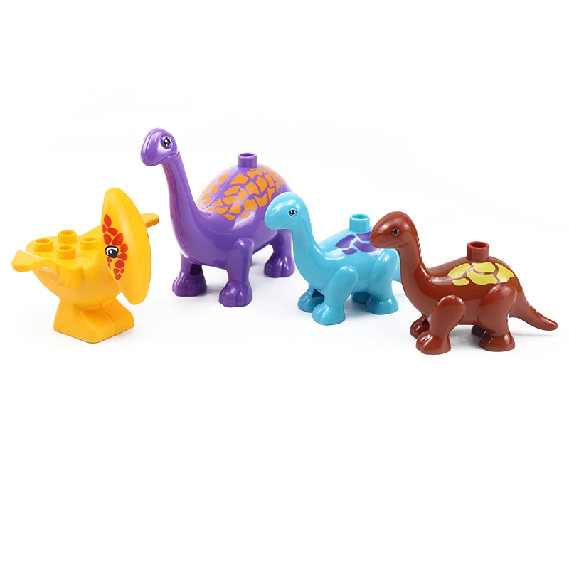 

Animals Farm Zoo Construction Bricks The New Crocodile Panda Dinosaur Koala Elephant Accessories Big Building Blocks Kids Toys