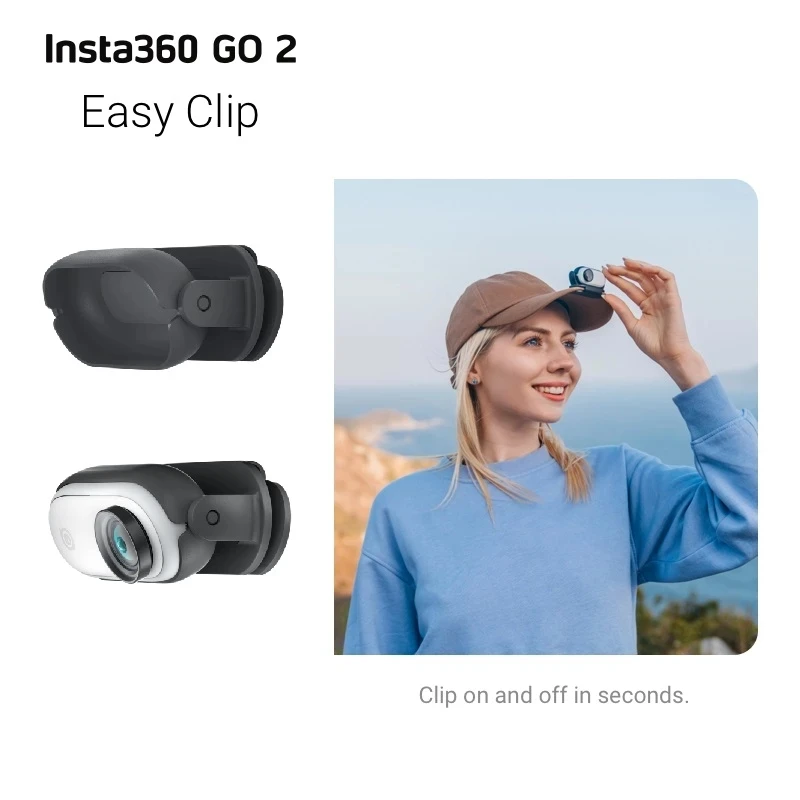 

Portable Easy Clip Accessories For Insta360 Go2 Sports Camera Supplies Hat Head Wear Camera Clip Insta360 GO 2 Drop Shipping