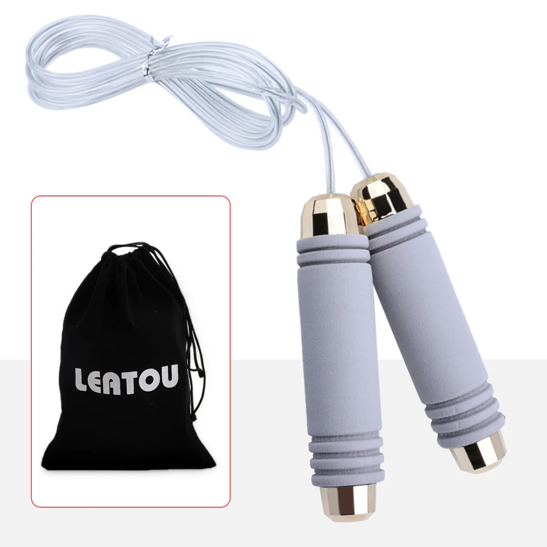 

Weight-bearing skipping rope adult fitness students sports steel wire fat burning exercise bearing skipping rope