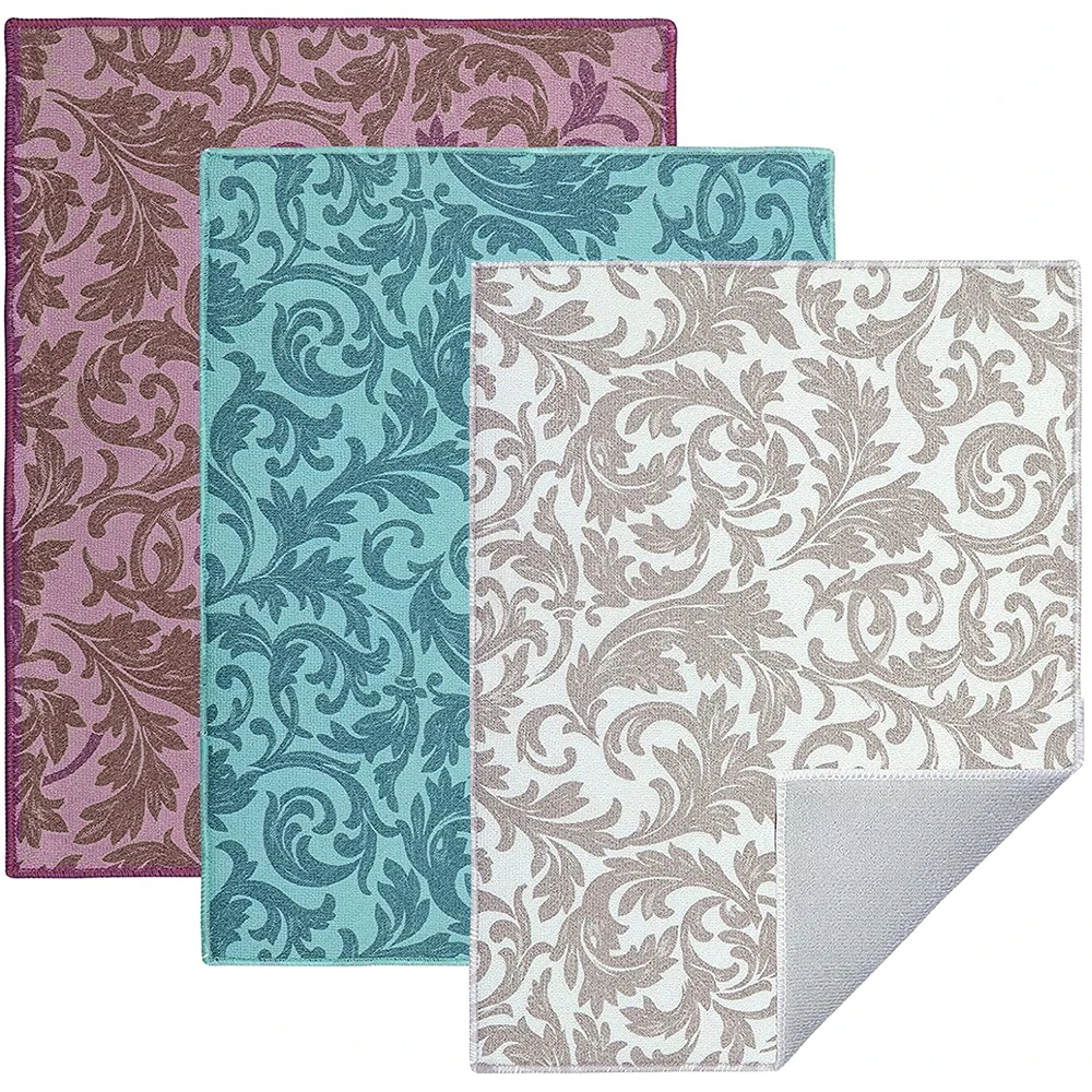 

Dish Drying Mat For Kitchen Counter Ultra Absorbent Microfiber Drying Mat Dishes Drainer Pad 20 By 15 Inch Machine Washable