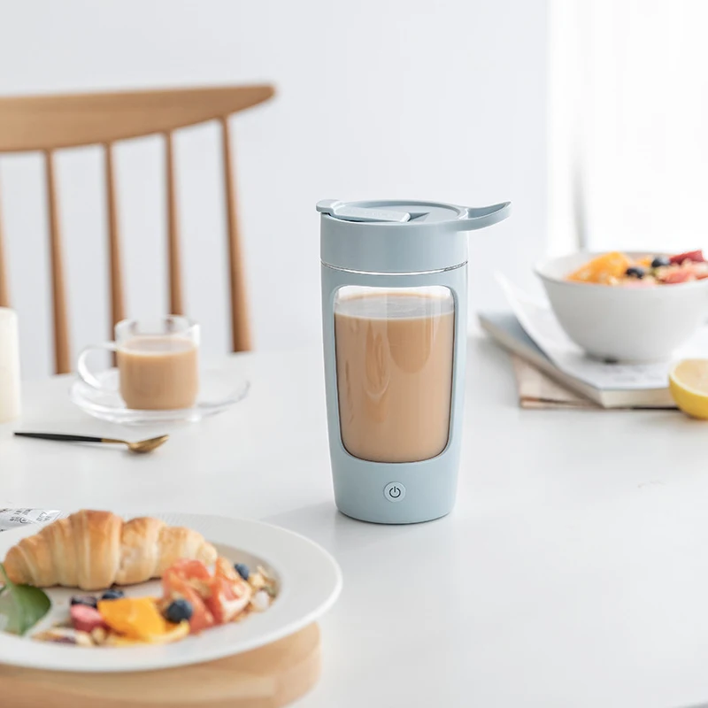 

Mixing Coffee Mug Electric Self Stirring Leak Proof Portable Water Bottle USB Charging Automatic Fitness Protein Cups With Lid