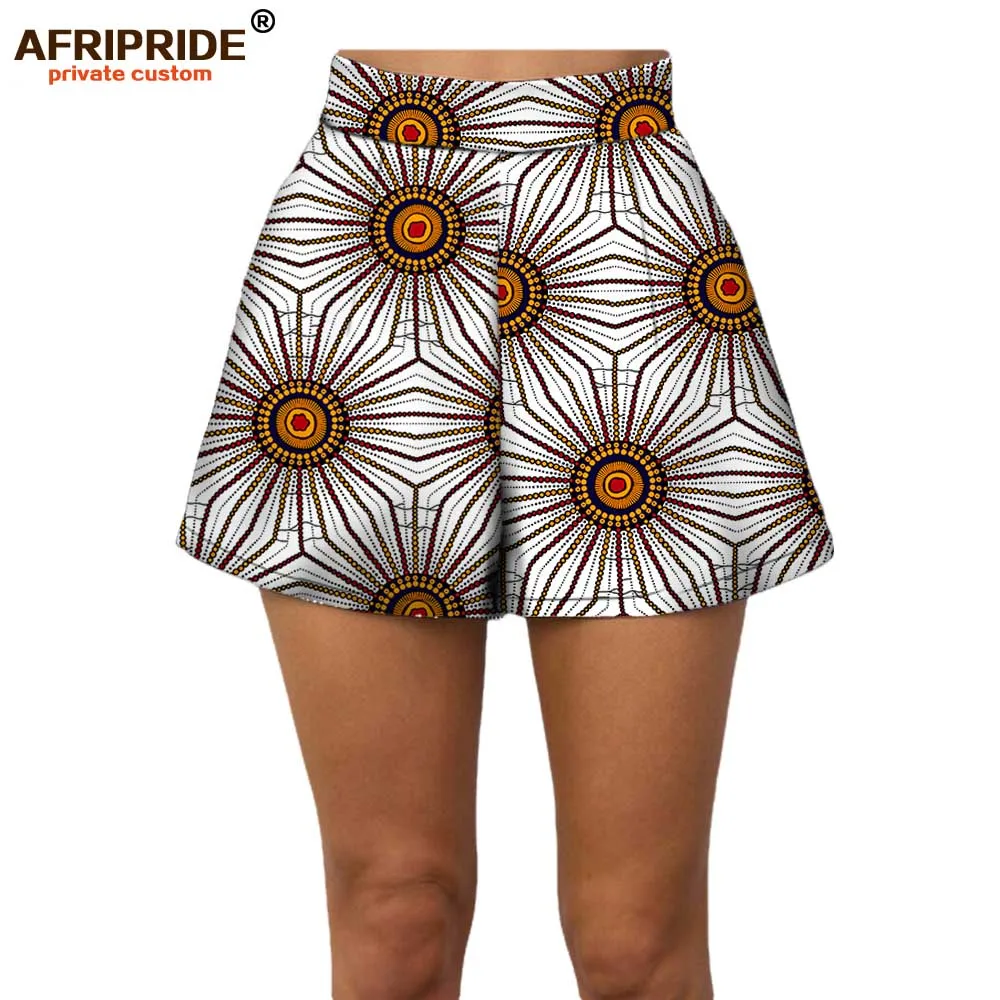 Летние женские пляжные шорты AFRIPRIDE индивидуальные повседневные короткие штаны хлопок батик принт Африканский A722108