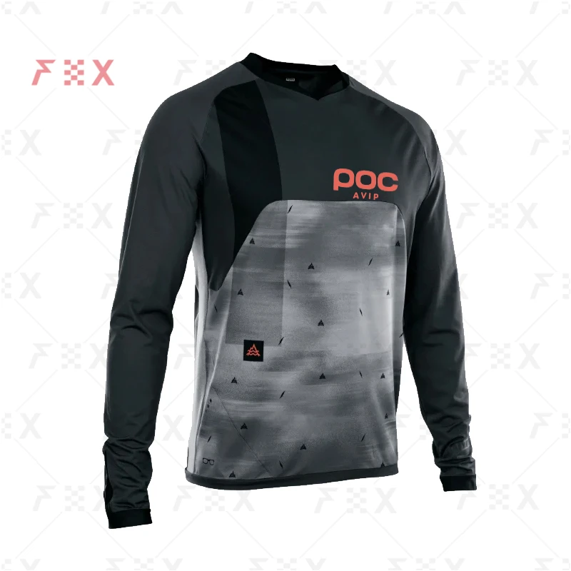 

AVIP POC Men Cycling Jersey MTB Downhill T shirt Racing Sport Bicycle Shirt Ropa Ciclismo Team Bike Jersey Cycling Wear MX 2021