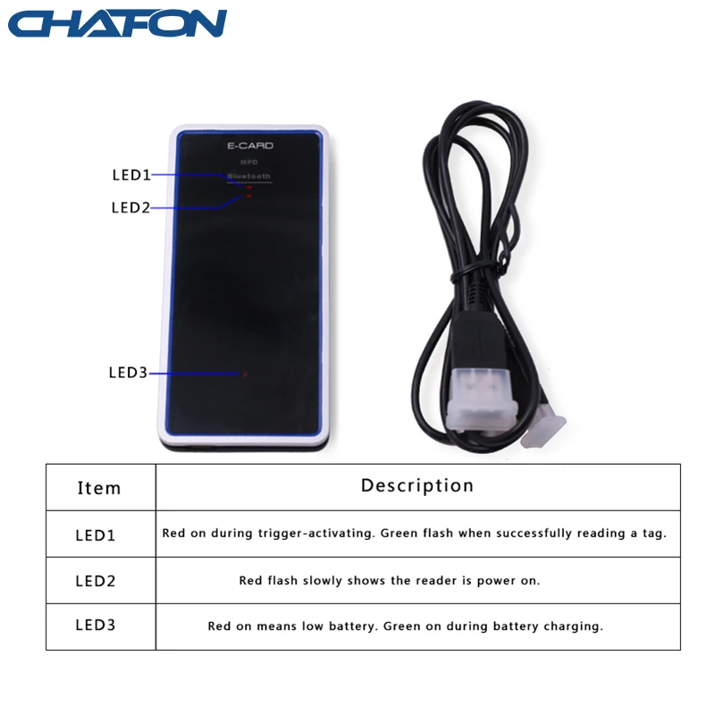 Считыватель Bluetooth UHF RFID 1 метр 50 шт. несколько меток Поддержка android и windows 8 система