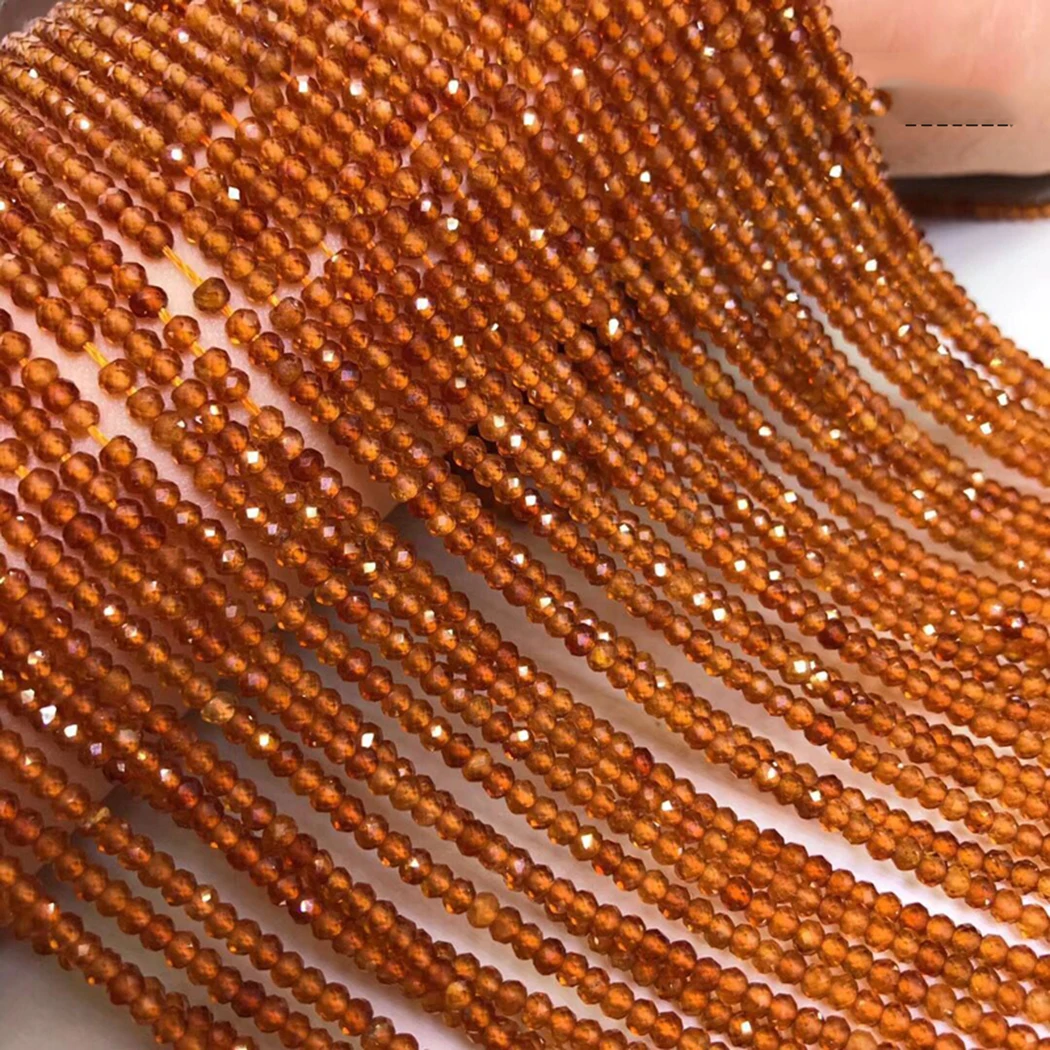 Rhodochrosite K2 Amazon Stone Moonstone Morganite 2x3mm Gemstone Beads Faceted Roundel for Silver 925 Jewelry Making 15inch | Украшения и