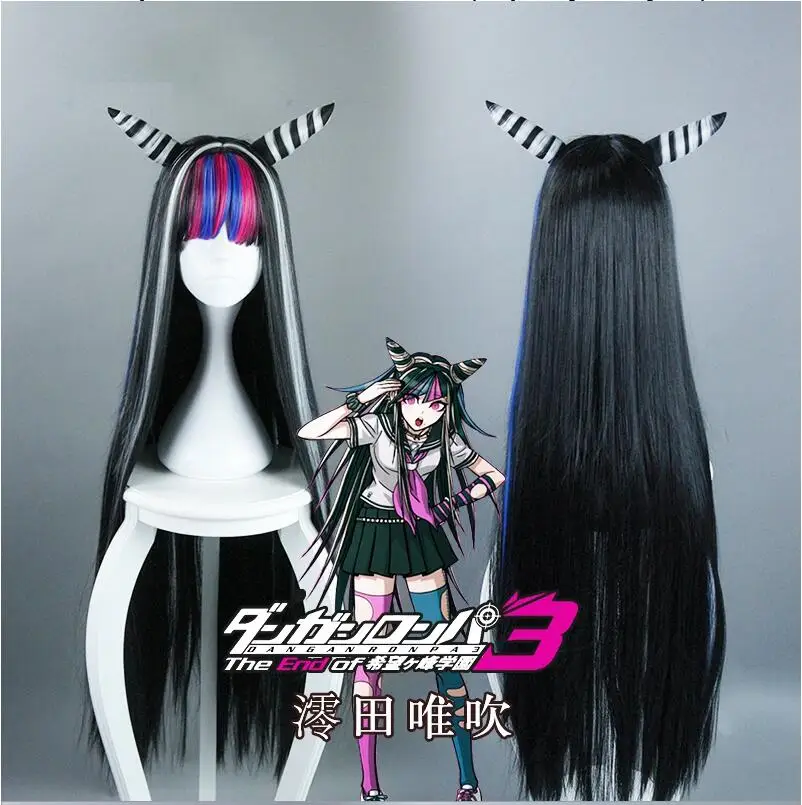 Аниме Danganronpa Dangan Ronpa Mioda Ibuki Косплей парики 100 см длинные термостойкие