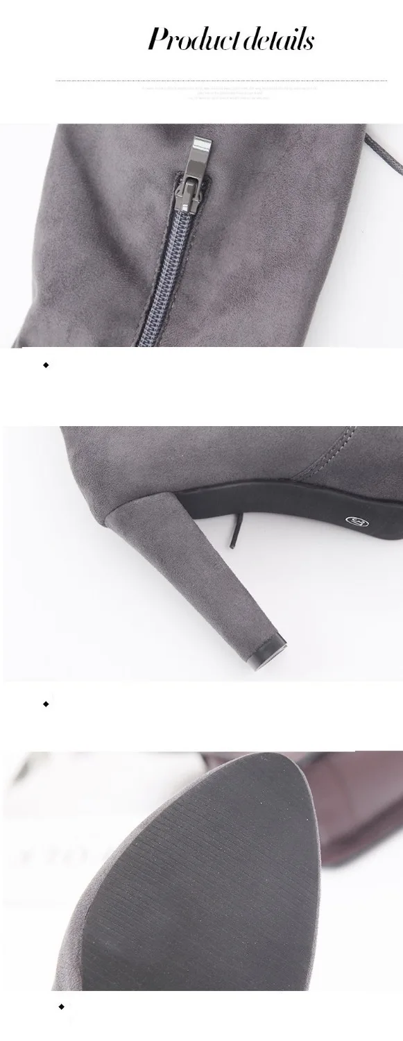 Aleafalling женские сапоги на толстой подошве с высоким голенищем Сандалии до