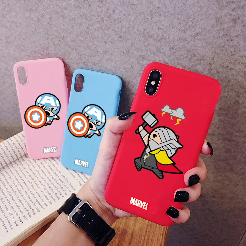 Чехол для телефона Captain America Thor Samsung Galaxy Note 10 9 8 Plus матовые силиконовые чехлы мягкая
