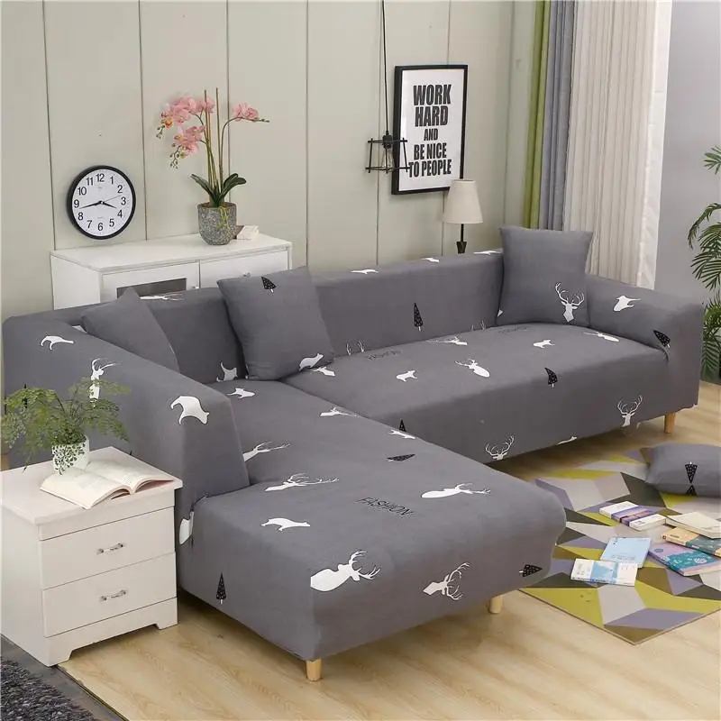 1/2/3/4 Seater Solid Sofa Cover Spandex Modern Elastic Polyester Couch Slipcover Chair Furniture Protector Living Room 16 Colors | Дом и сад