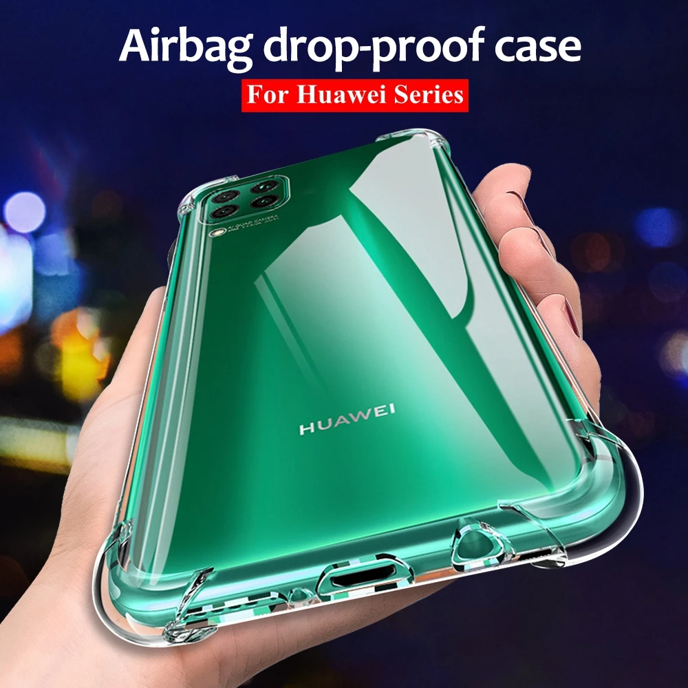 Чехол с защитой от падения для Huawei P40 Pro Lite E Nova 7i 6 Se силиконовый мягкий защитный