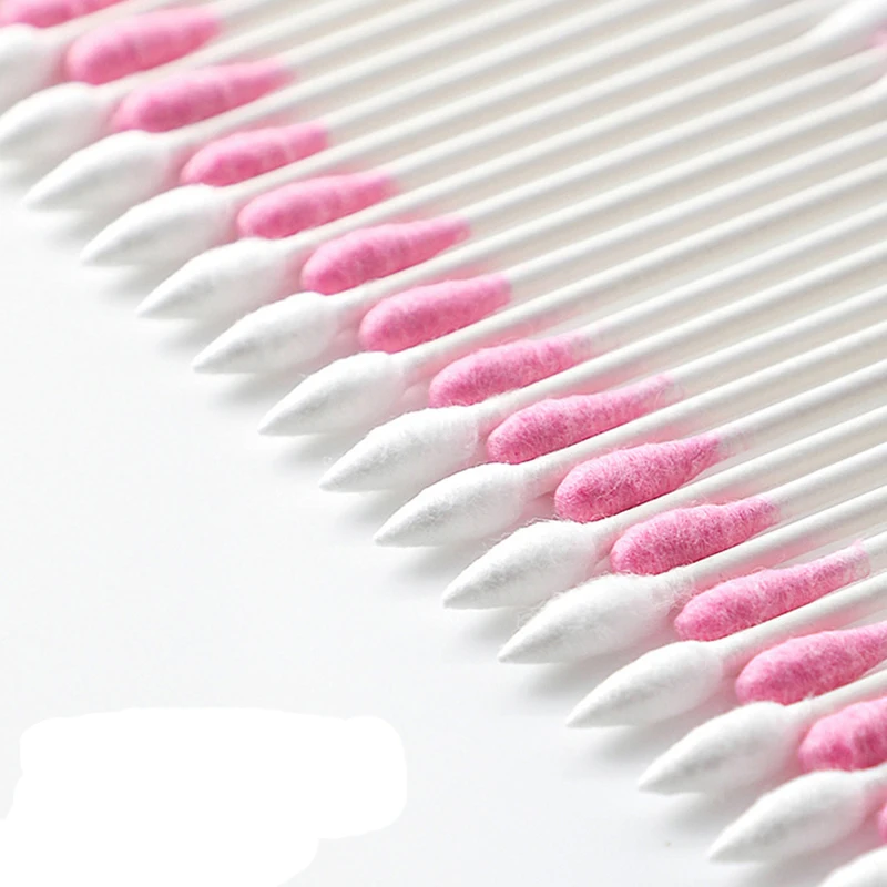 

Disposable Cotton Puff Rod Cotton Swab Household Boxed round-Toe Pointed-Toe Double Headed Cleaning Sanitary Napkin Ears Cotton