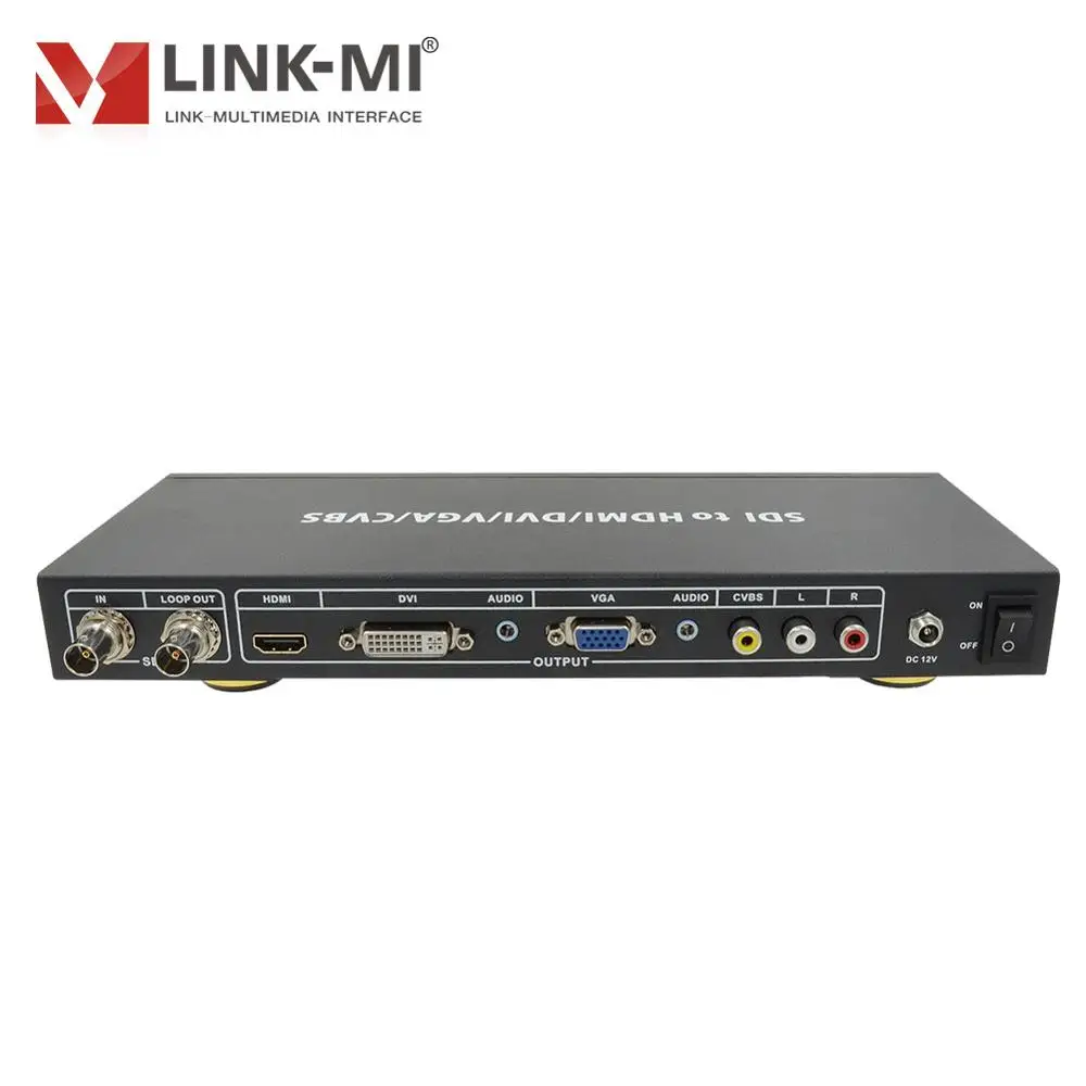 LINK MI SA01 SDI to All Scaler Converter HD/3G HDMI/VGA/DVI/SDI/композитное видео (CVBS) BNC конвертер для hd