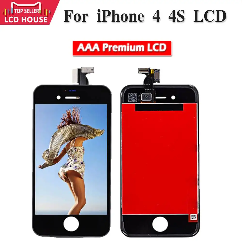 Сменный ЖК-экран для iPhone 4 качество AAA 3D дигитайзер сенсорный экран в сборе 5 |