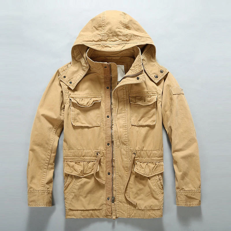 Мужская повседневная куртка карго MORUANCLE камуфляжная тактическая Верхняя одежда