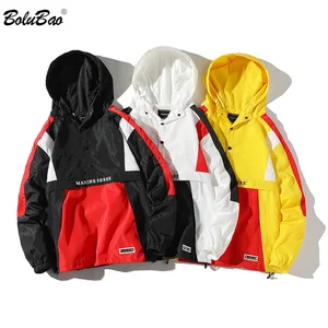 Мужская куртка с капюшоном FGKKS, повседневная куртка в стиле Хай-стрит, куртка в стиле хип-хоп, пэчворк, весна 2019