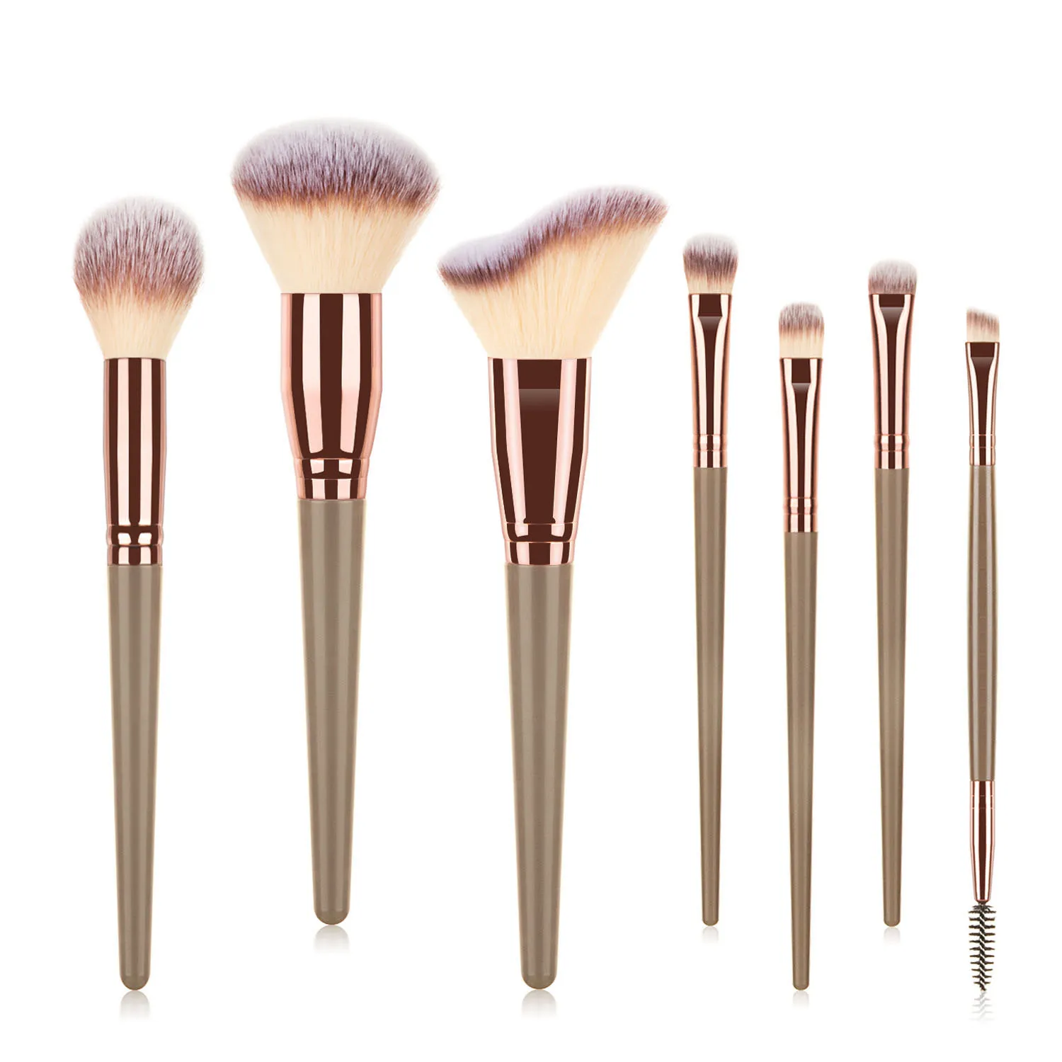 

7 Pcs Makeup Brushes Set Foundation Brush Eyeshadow Brush And Beauty Tool To Create The Perfect Makeup Look Easily