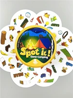 spot it dobble card game table board game for family holiday party office leisure desk dobble game go camping metal tin box