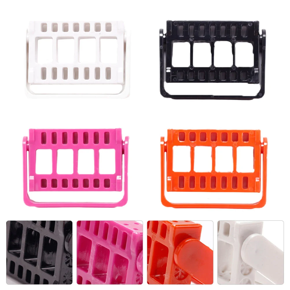 

4pcs 16 Holes Nail Drill Bits Holder Desktop Nail Drill Display Organizer