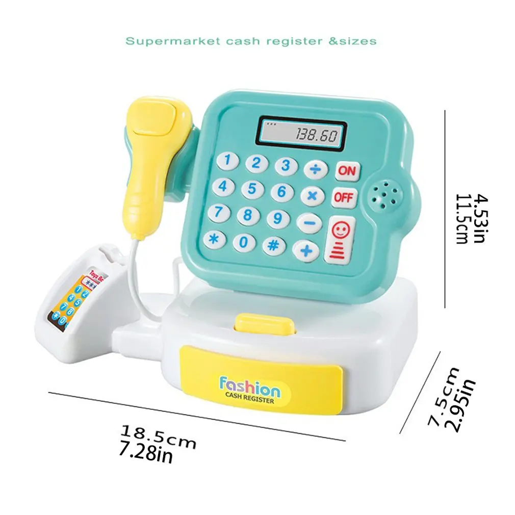 Children'S Home Toys Mini Supermarket Cashier Calculate Girls'Gifts With Sound And Light Cash Register Toy | Игрушки и хобби