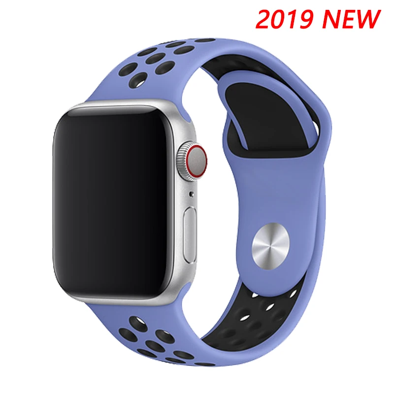 Royal Pulse Black Ремешок для apple watch 5 4 band iwatch series 4 3 2 correa apple watch 42 мм 38 мм 44 мм 40 мм силиконовый браслет pulseira ремешок для часов - Цвет ремешка: Royal Pulse Black
