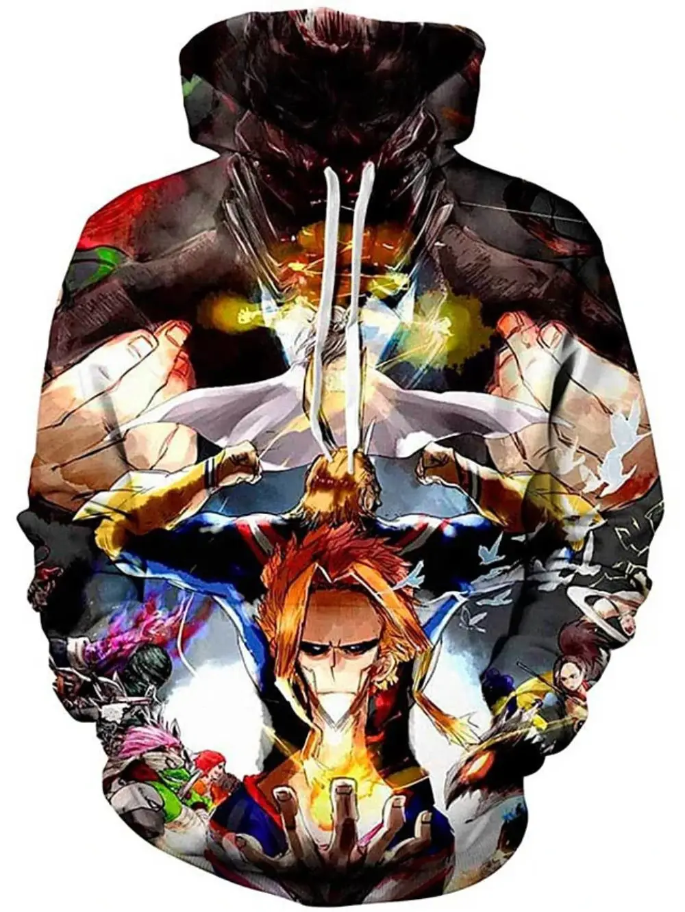 

Men's Pullover Hoodie Sweatshirt 3D Print My Hero Academia Pattern Graphic Hooded Holiday Casual Hoodies Sweatshirts Long Sleeve