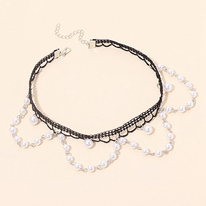 Ожерелье-чокер женское с искусственным жемчугом | Украшения и аксессуары