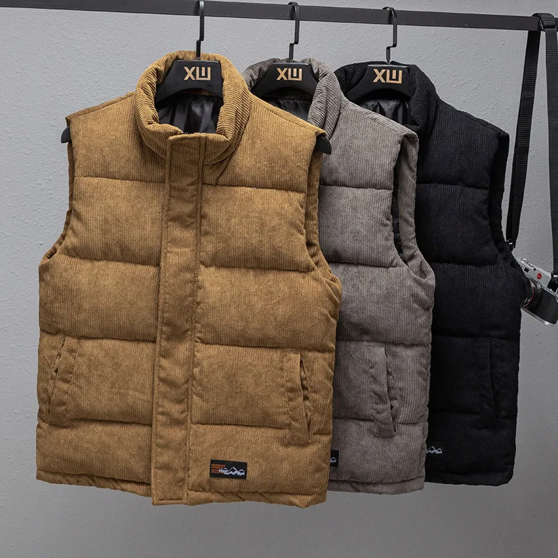 

DIMI Winter Corduroy Casual Waistcoat Brand Clothing Veste Homme New Arrival Vest Jacket Mens Autumn Warm Sleeveless Jacket Male