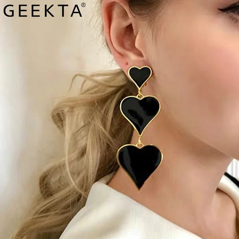 Женские серьги-гвоздики с подвеской в виде сердца | Украшения и аксессуары